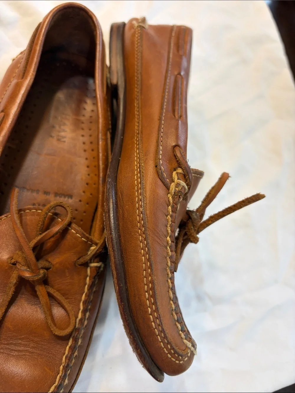 Cole Haan Tan Leather Moccasin Driving Loafers